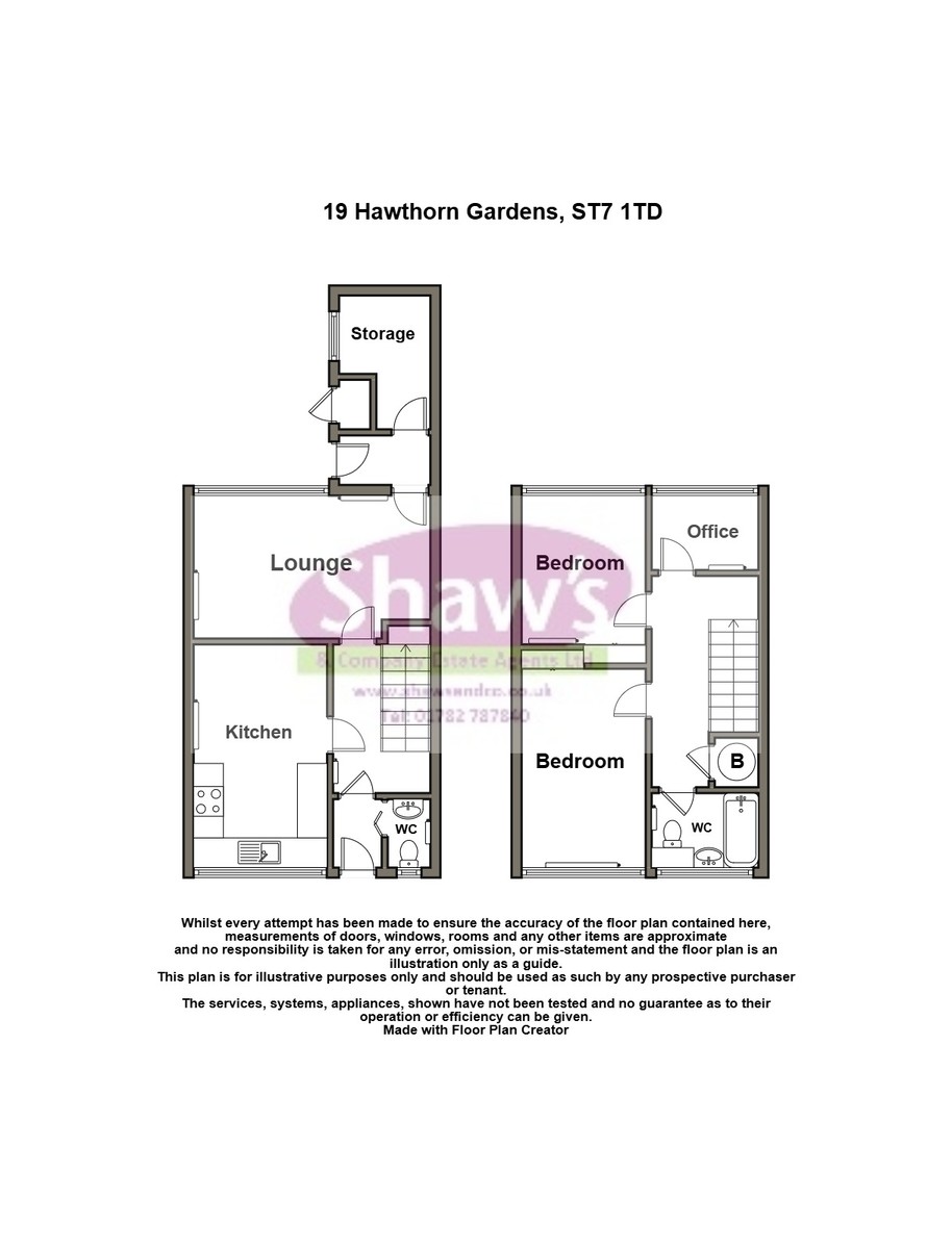 Floorplans For Hawthorn Gardens, Talke, Stoke-on-Trent
