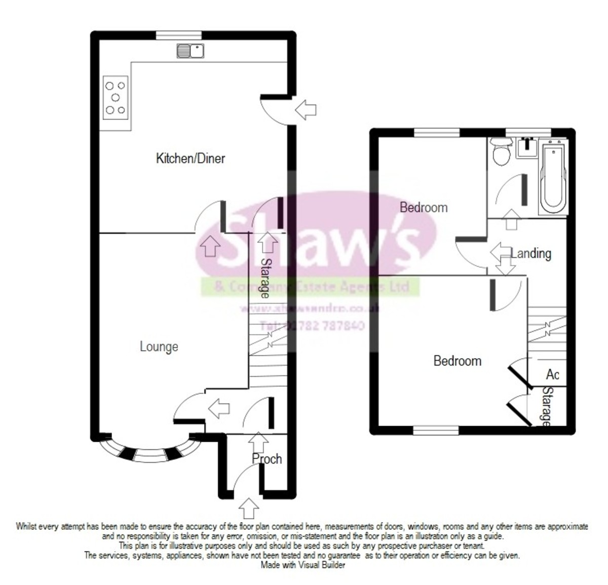 Floorplans For Amison Street, Meir Hay, Stoke-on-Trent