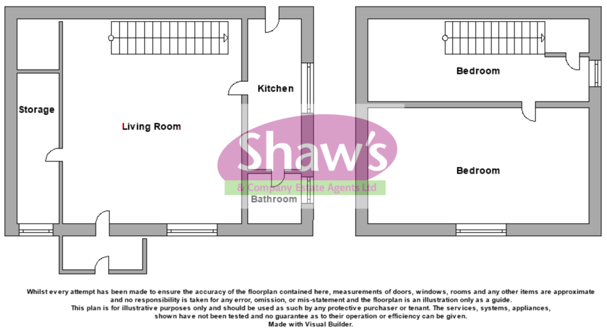 Floorplans For Jamage Farm Cottages, Talke Pits