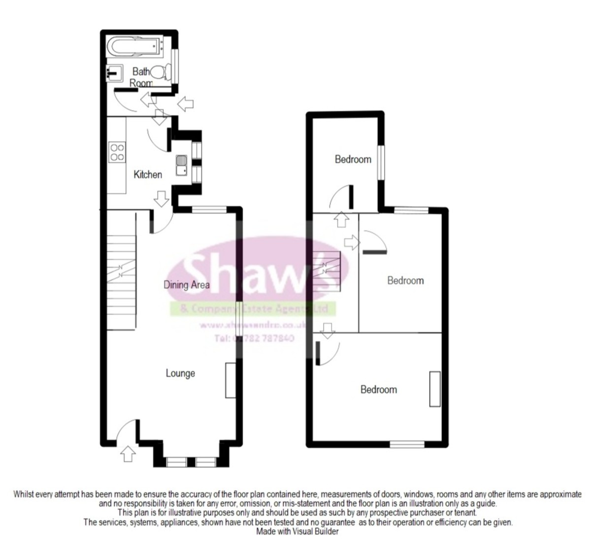 Floorplans For South Street, Mow Cop, Stoke-on-Trent