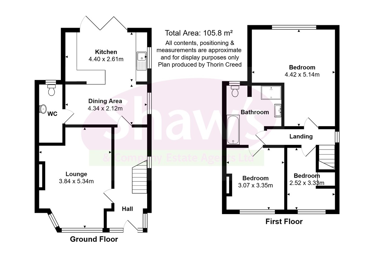 Floorplans For Fold Lane, Biddulph