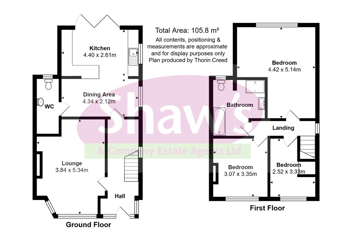 Floorplans For Fold Lane, Biddulph