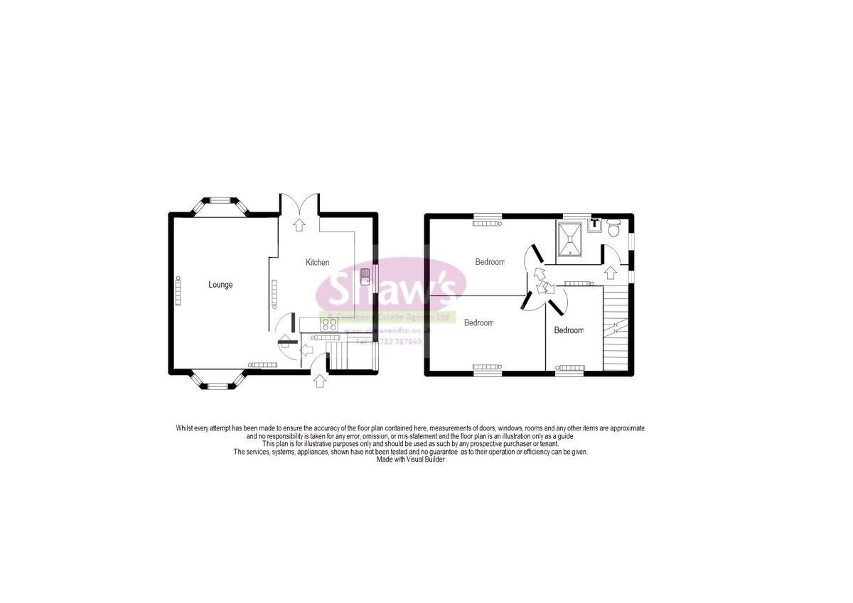 Floorplans For Whitehall Avenue, Kidsgrove, Stoke-on-Trent