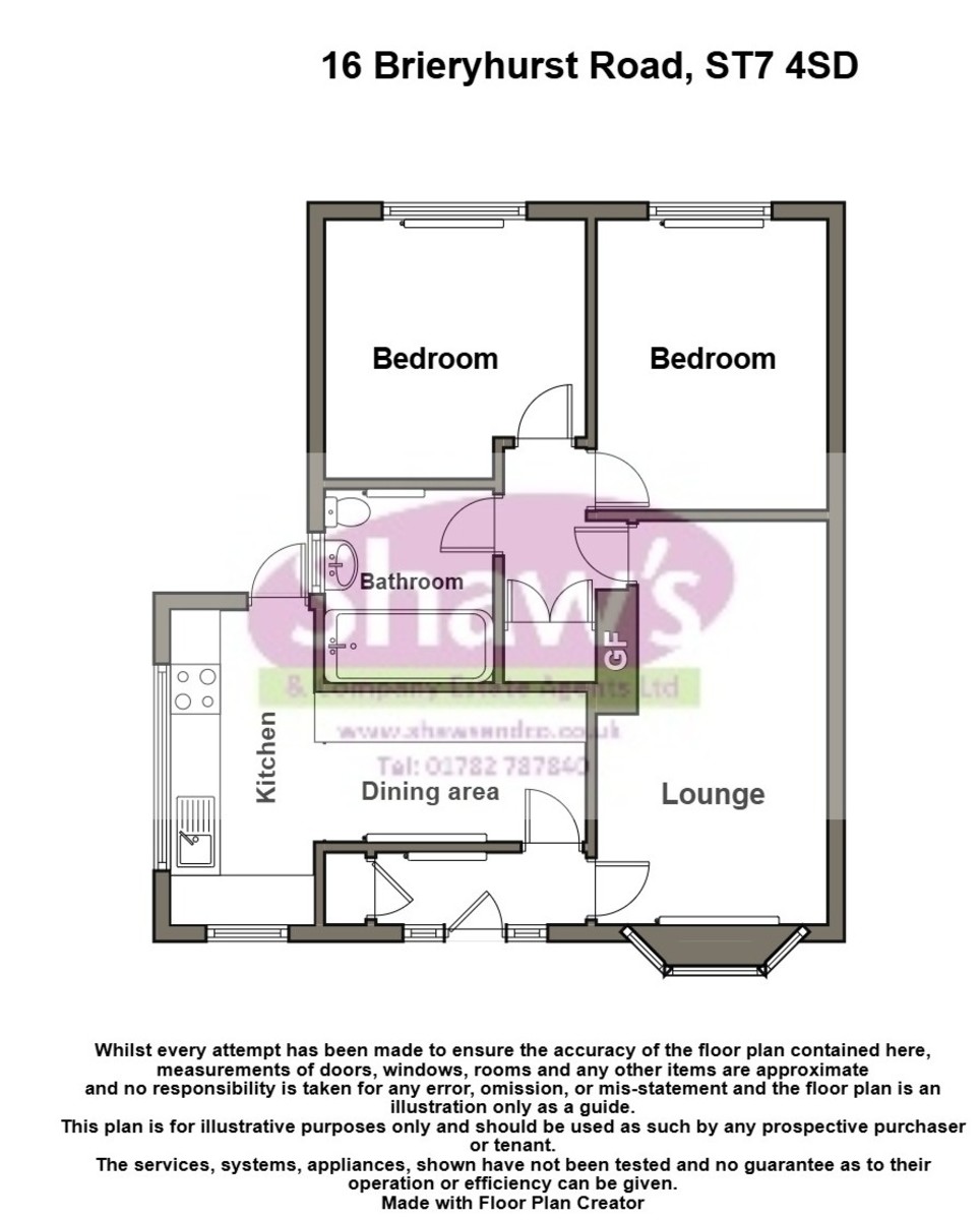 Floorplans For Brieryhurst Road, Whitehill, Kidsgrove