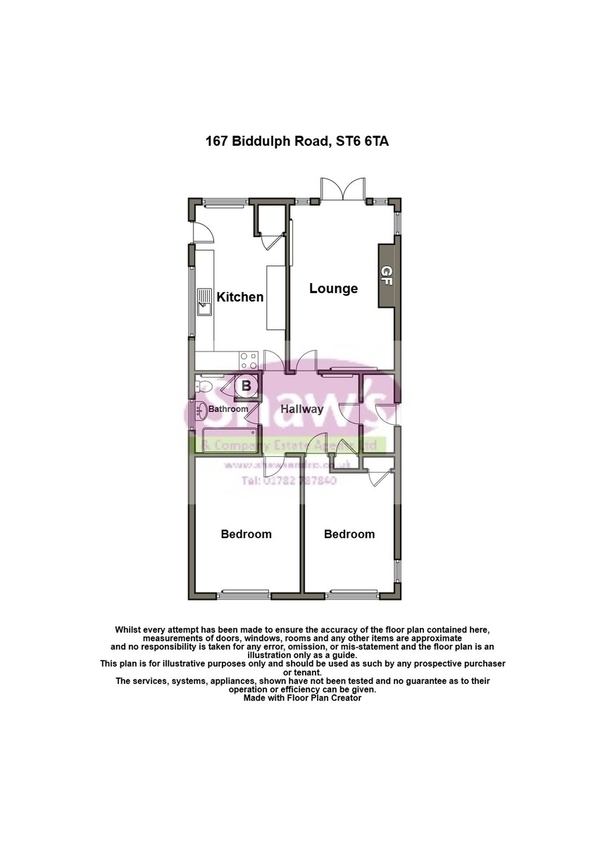 Floorplans For Biddulph Road, Stoke-on-Trent