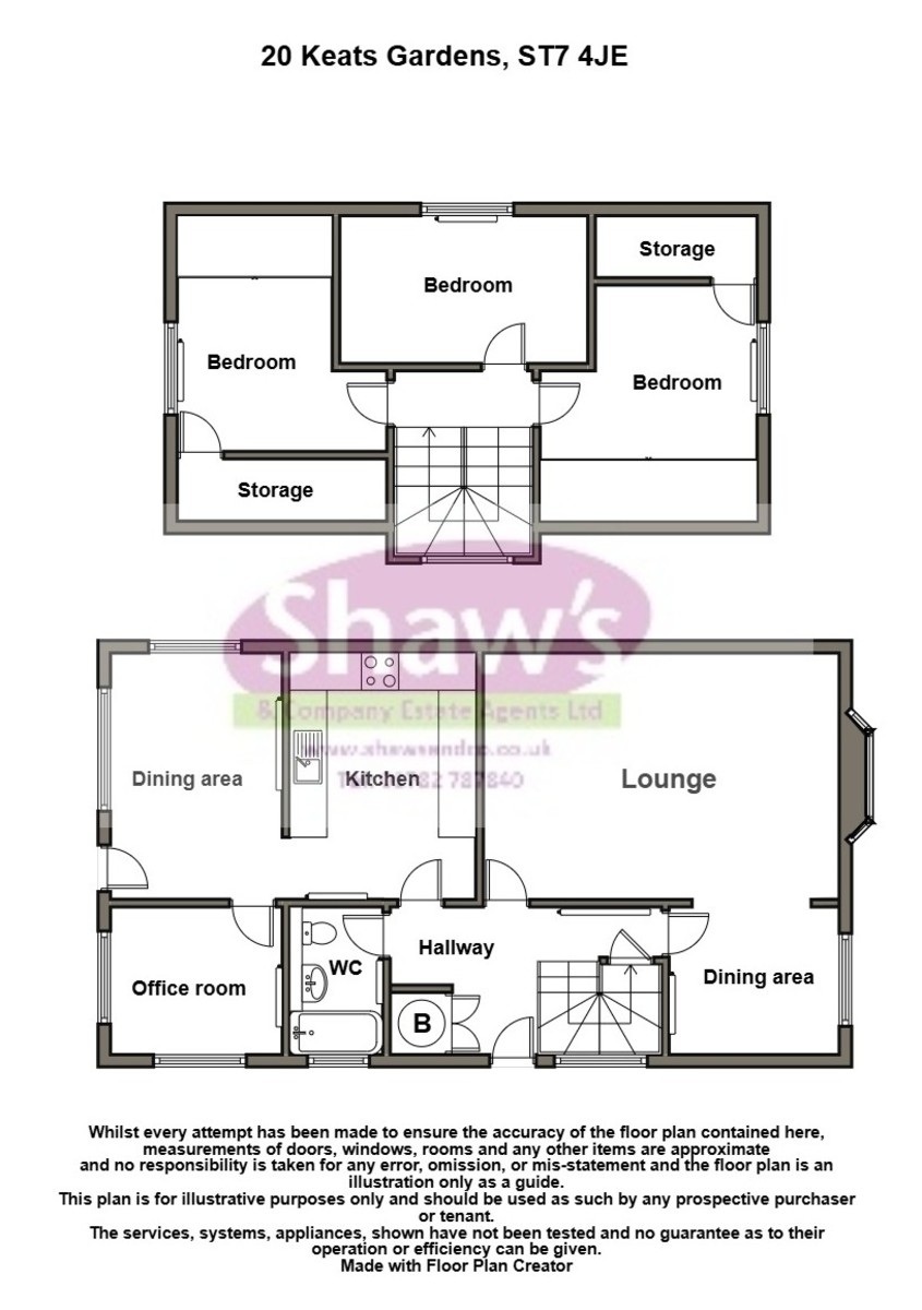 Floorplans For Keats Gardens, Kidsgrove, Stoke-on-Trent