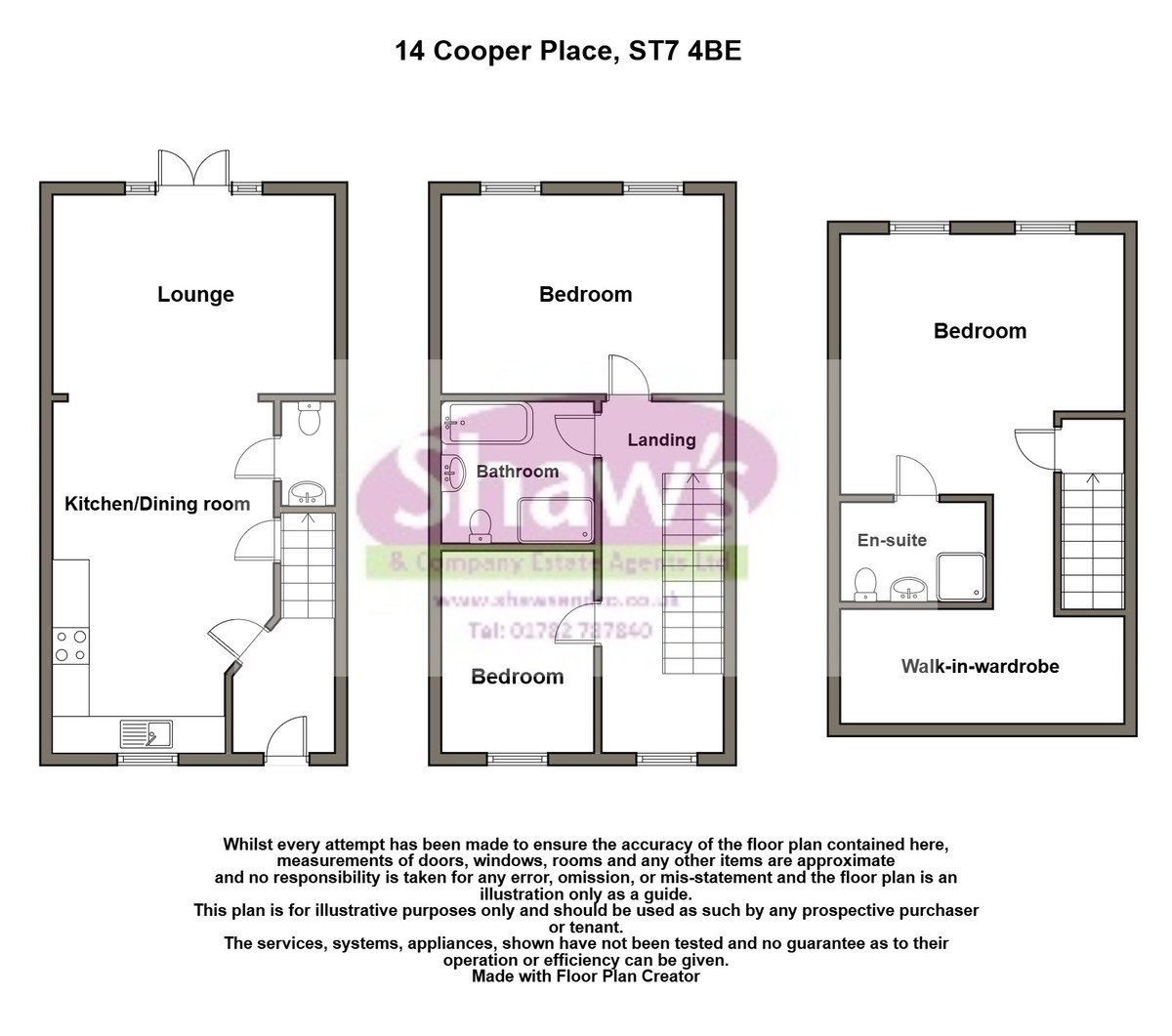 Floorplans For Cooper Place, Kidsgrove, Stoke-on-Trent