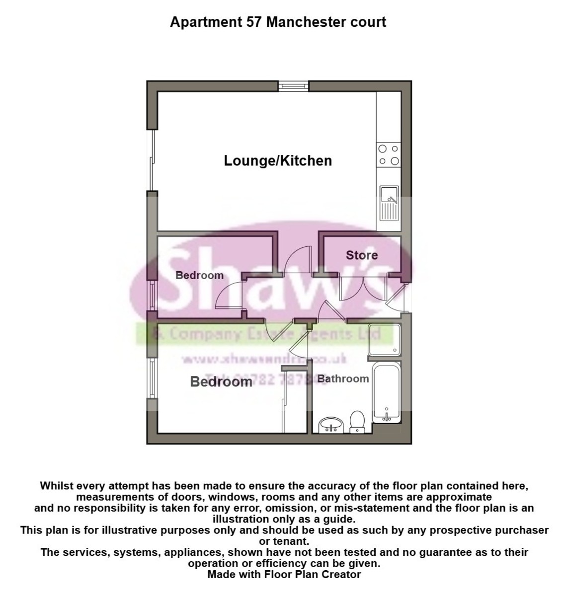 Floorplans For Manchester Court, Federation Road, Burslem, Stoke-on-Trent