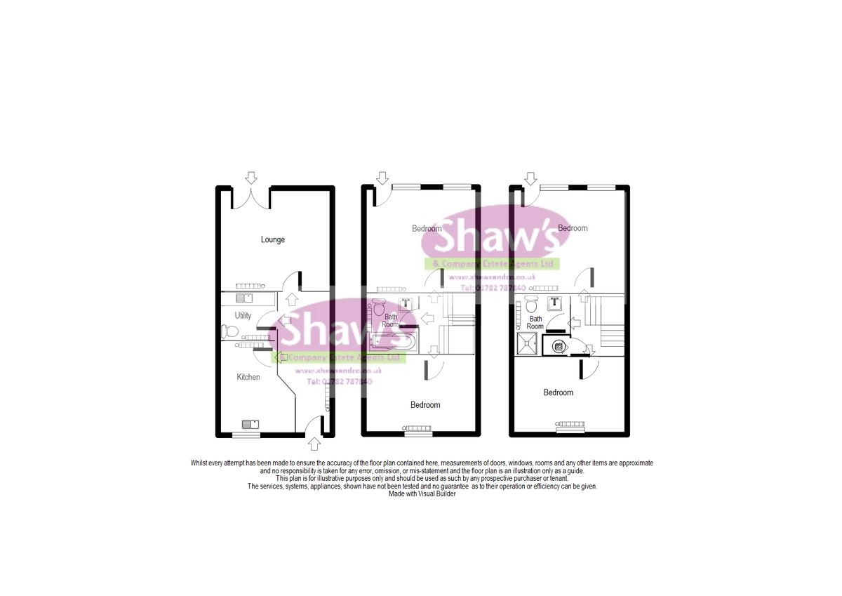 Floorplans For Harecastle Mews, The Avenue, Kidsgrove