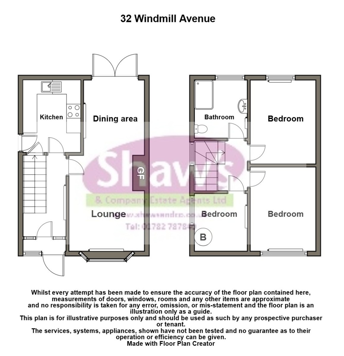 Floorplans For Windmill Avenue, Kidsgrove, Stoke-on-Trent