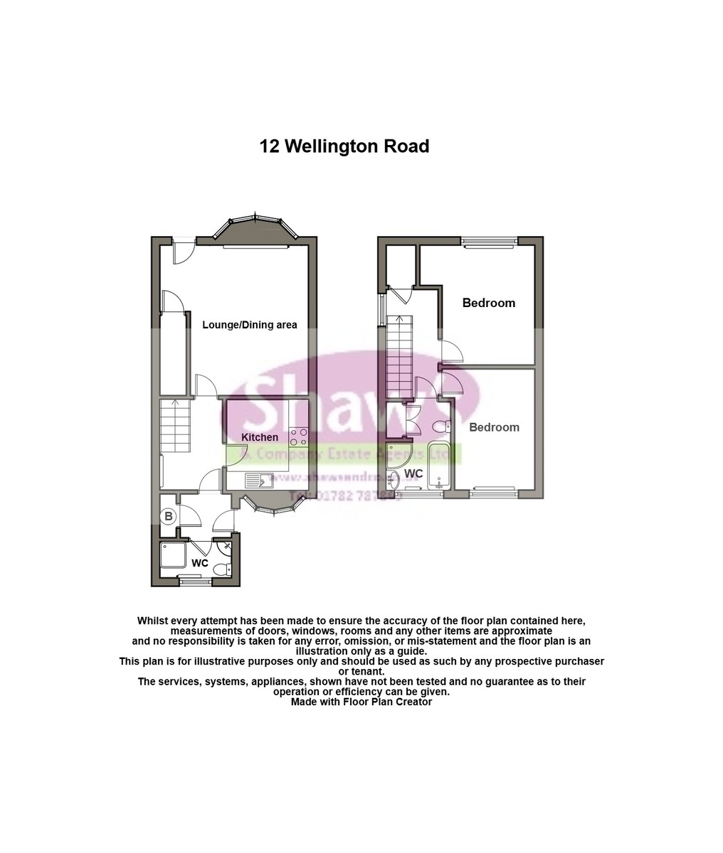 Floorplans For Wellington Road, Kidsgrove, Stoke-on-Trent