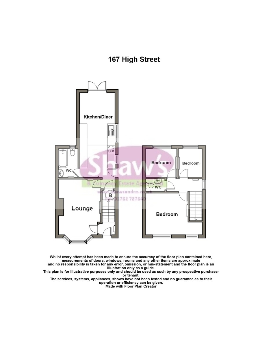 Floorplans For High Street, Harriseahead, Stoke-on-Trent