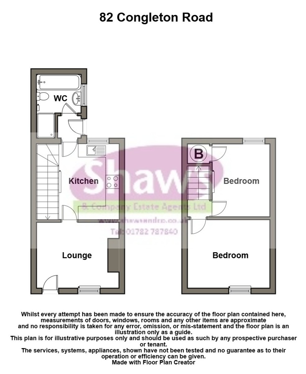 Floorplans For Congleton Road, Talke, Stoke-on-Trent