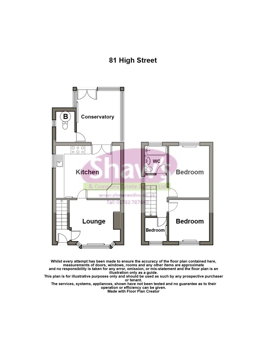 Floorplans For High Street, Harriseahead, Stoke-on-Trent