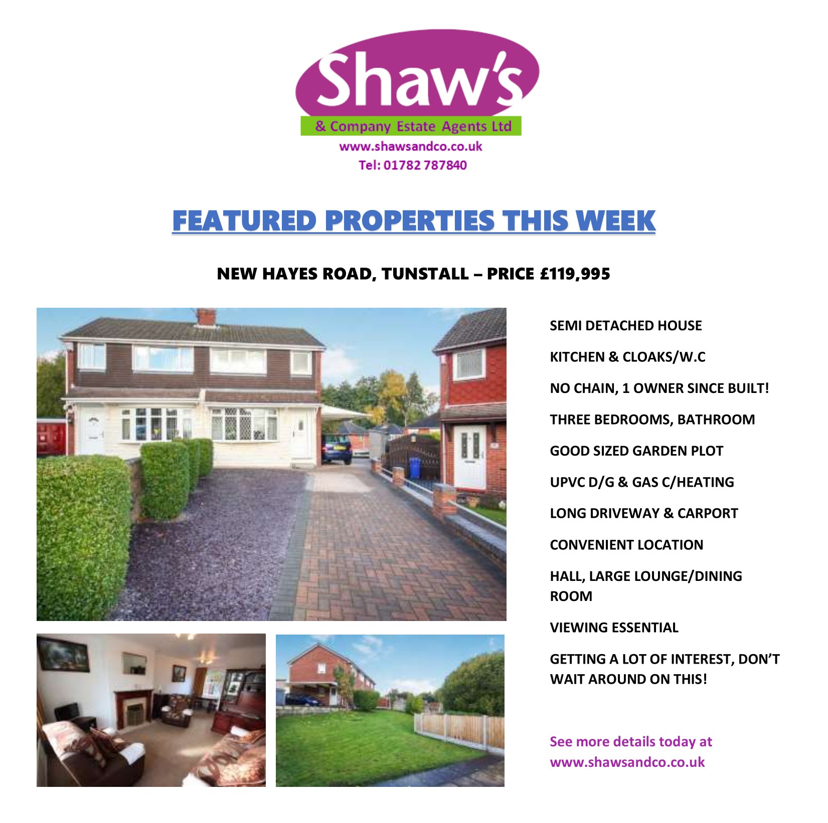 NEW & FEATURED PROPERTIES OF THE WEEK!