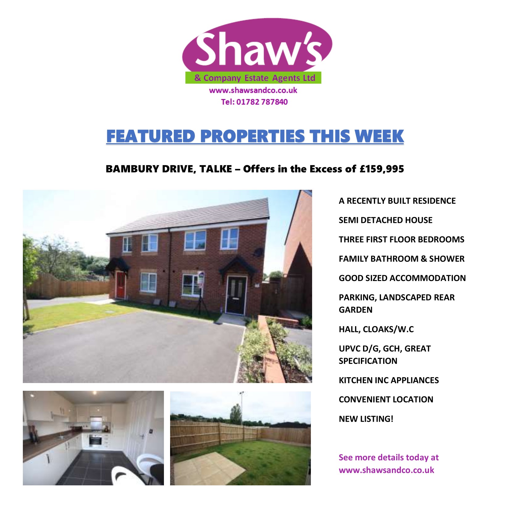 NEW & FEATURED PROPERTIES OF THE WEEK!