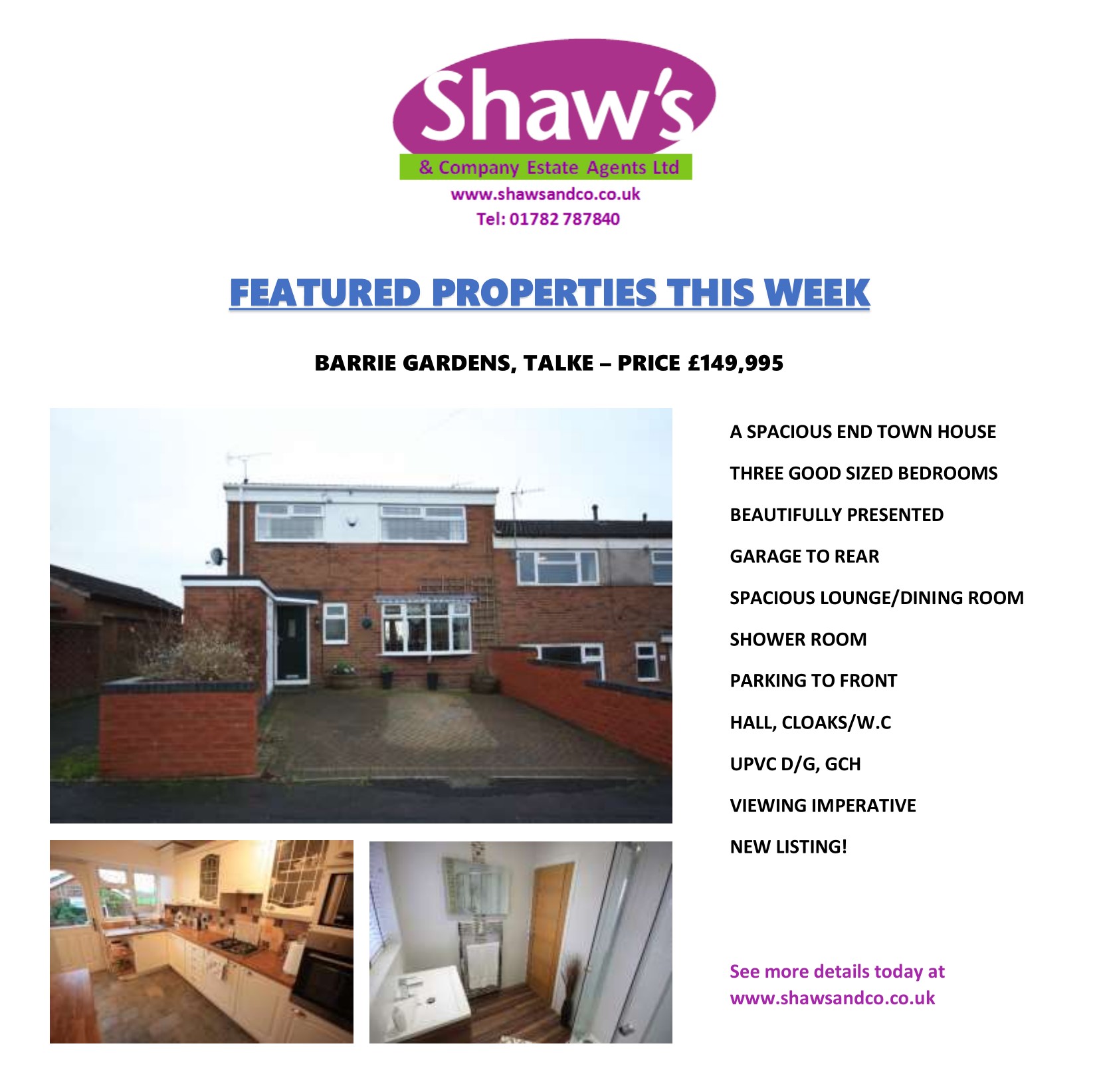 NEW & FEATURED PROPERTIES OF THE WEEK!