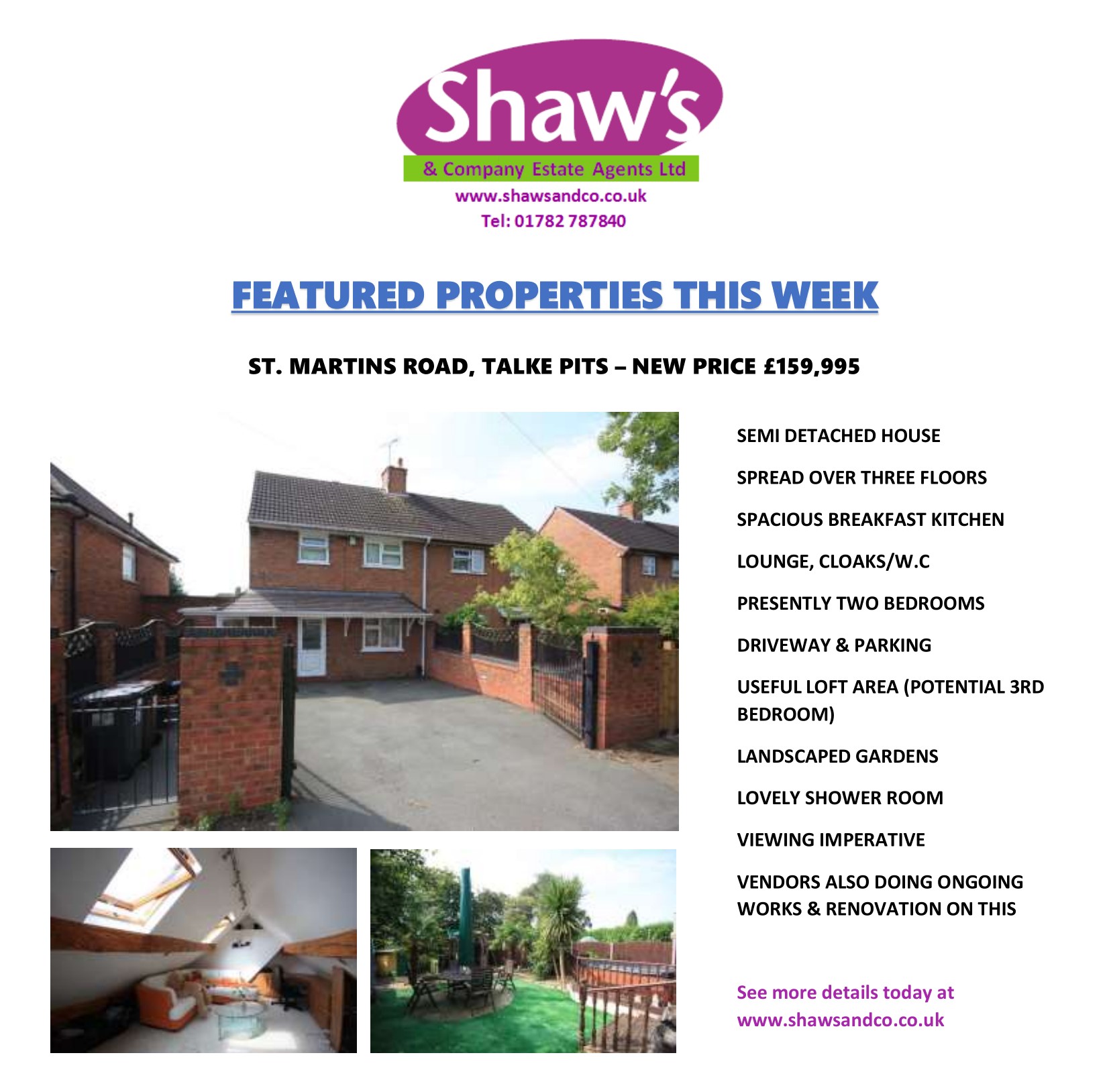 NEW & FEATURED PROPERTIES OF THE WEEK!