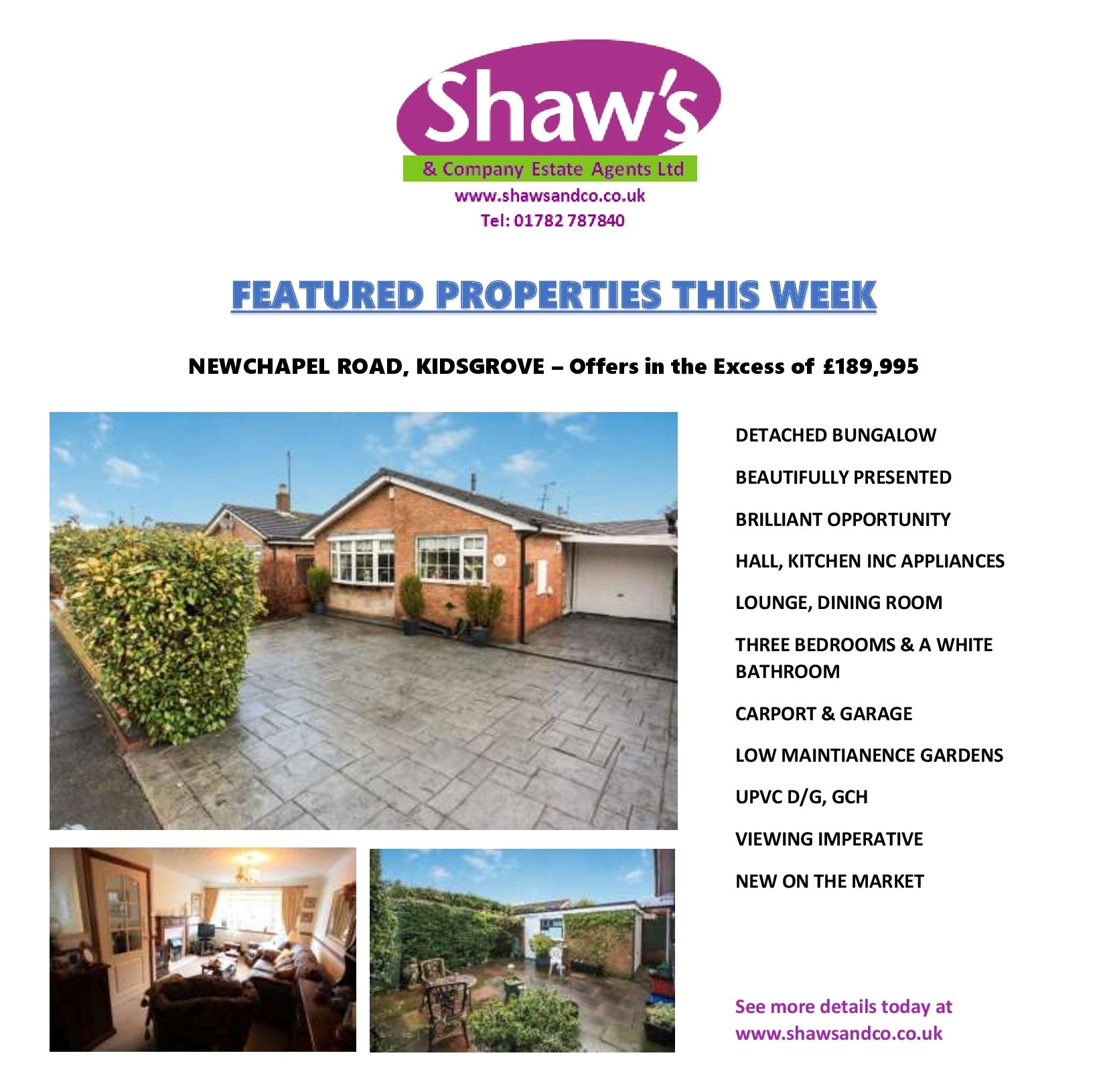 NEW PROPERTIES OF THE WEEK!