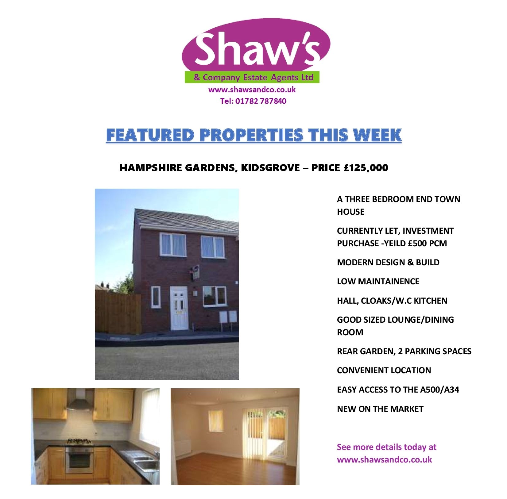 NEW PROPERTIES OF THE WEEK!