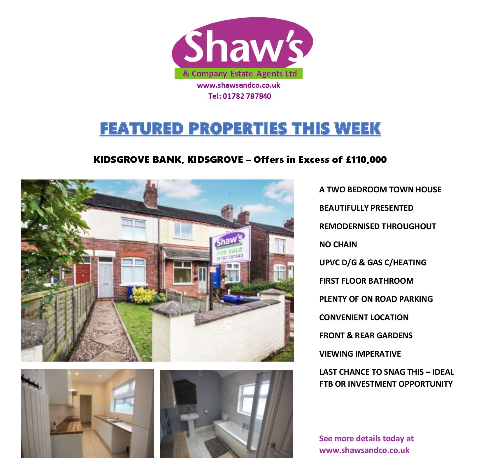 NEW PROPERTIES OF THE WEEK!