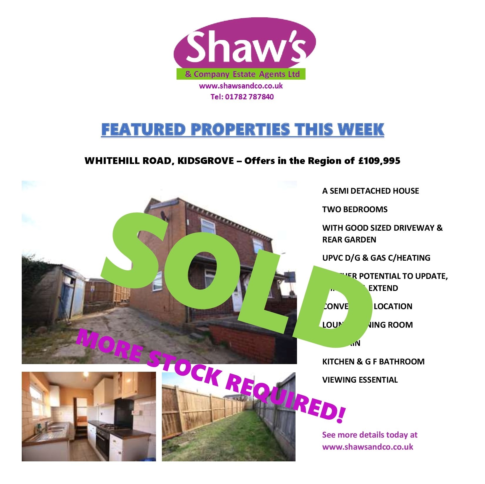 FEATURED PROPERTIES OF THE WEEK!