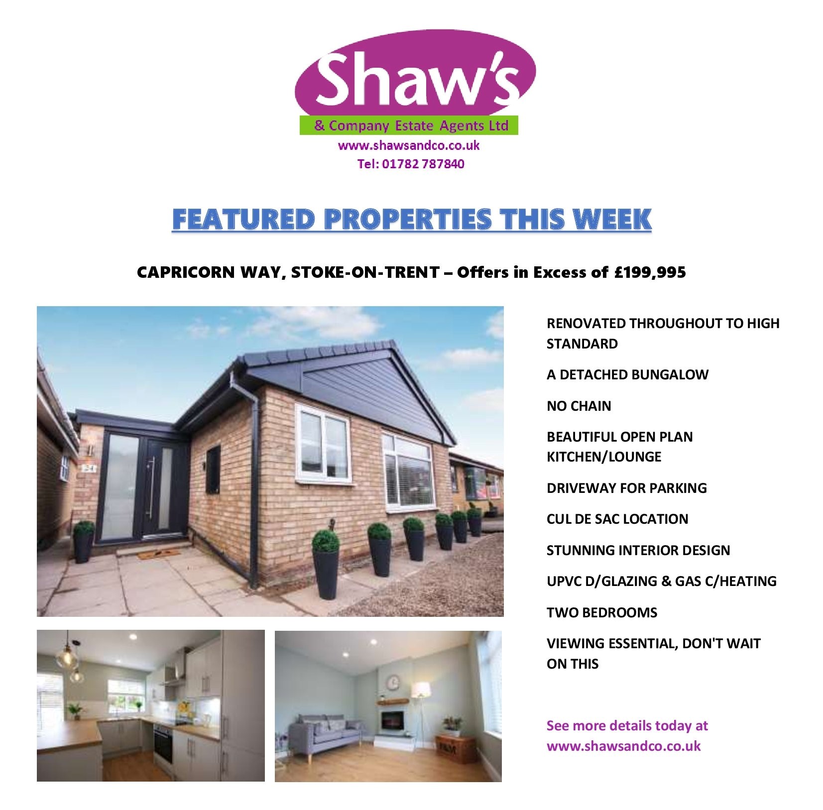 NEW PROPERTIES OF THE WEEK!