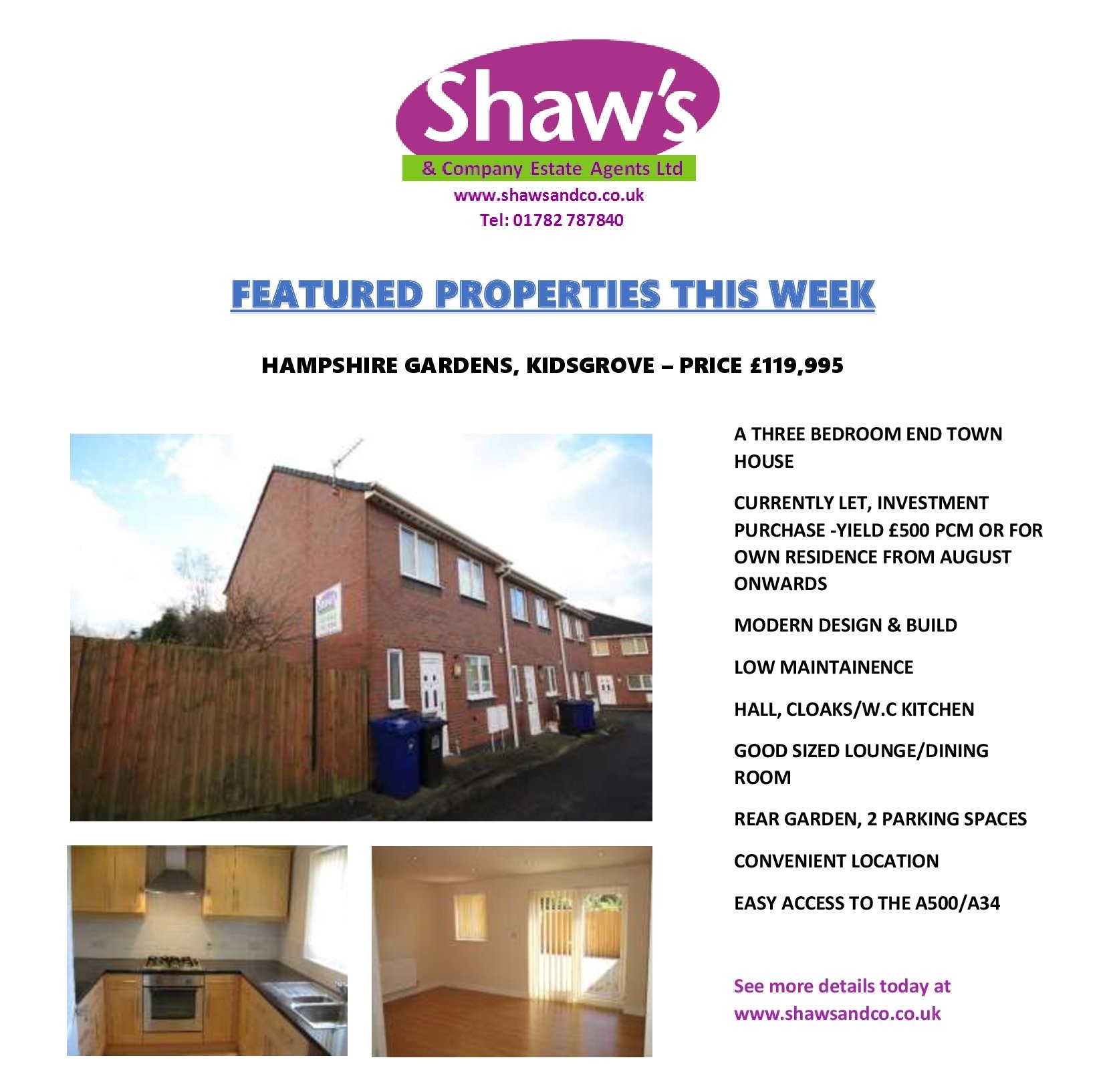 NEW & FEATURED PROPERTIES OF THE WEEK!