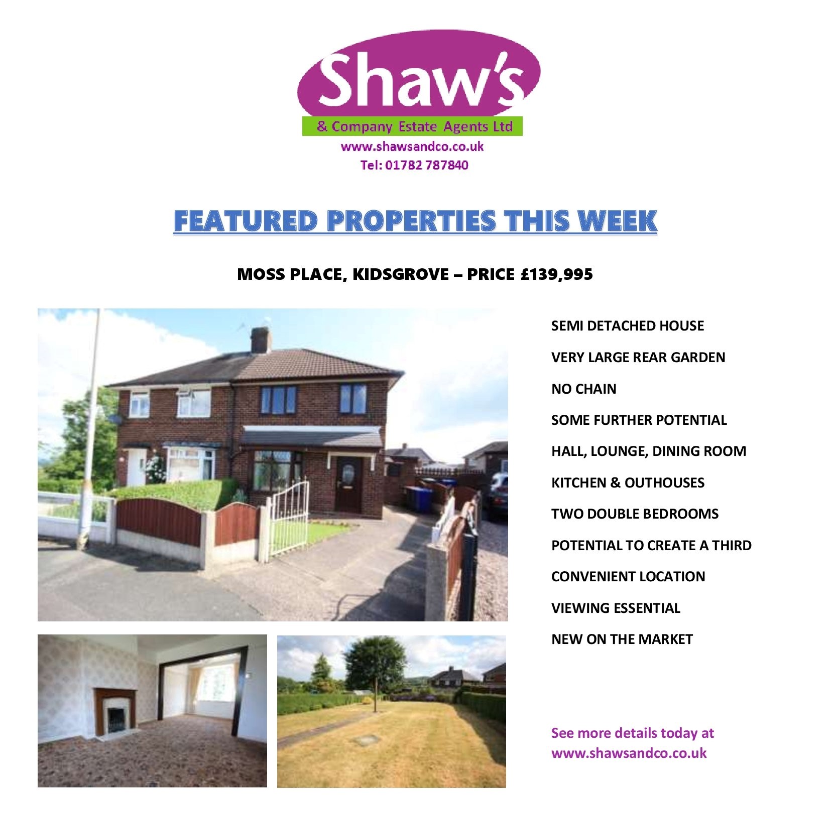 NEW & FEATURED PROPERTIES OF THE WEEK!