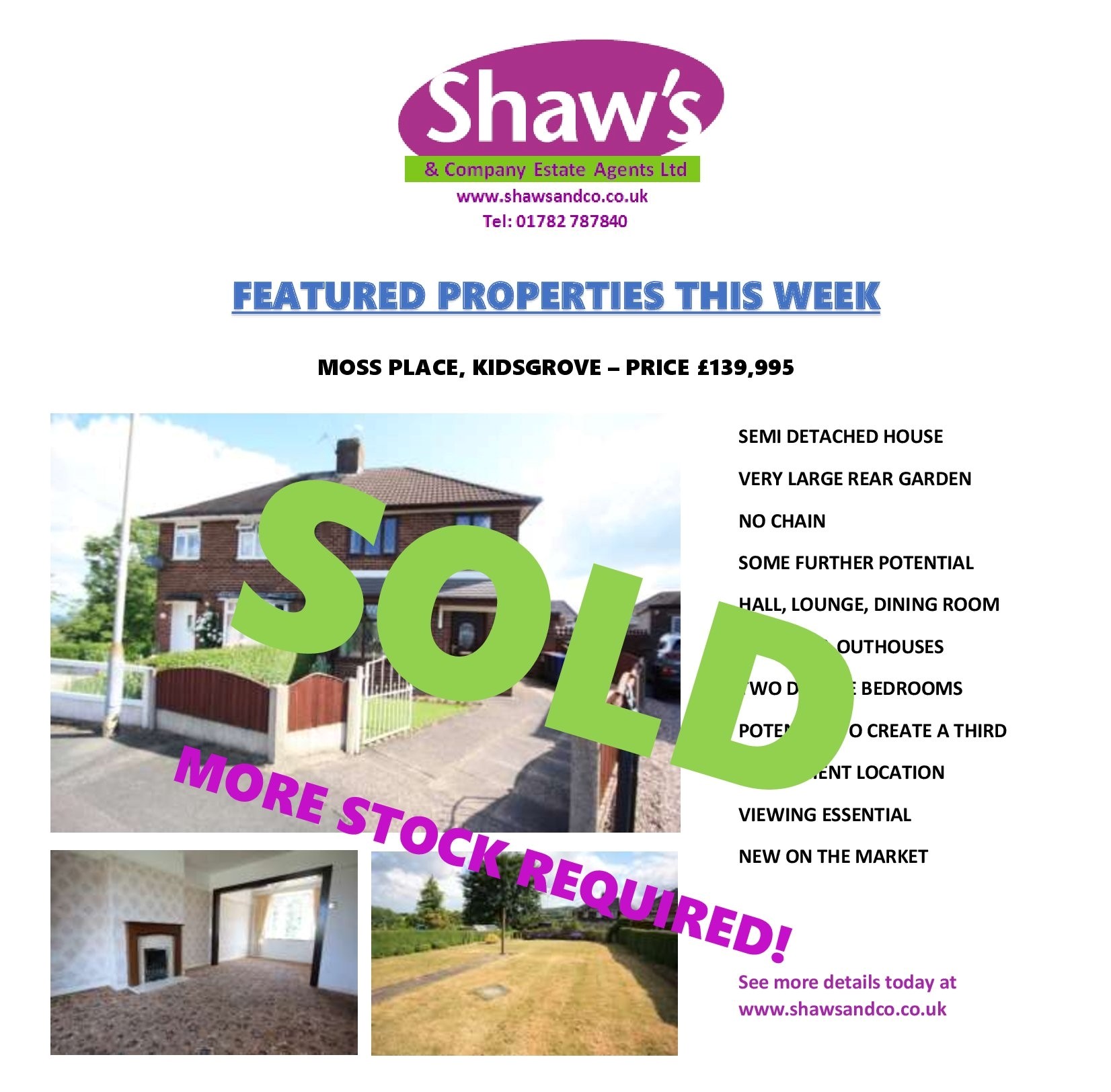 NEW & FEATURED PROPERTIES OF THE WEEK!