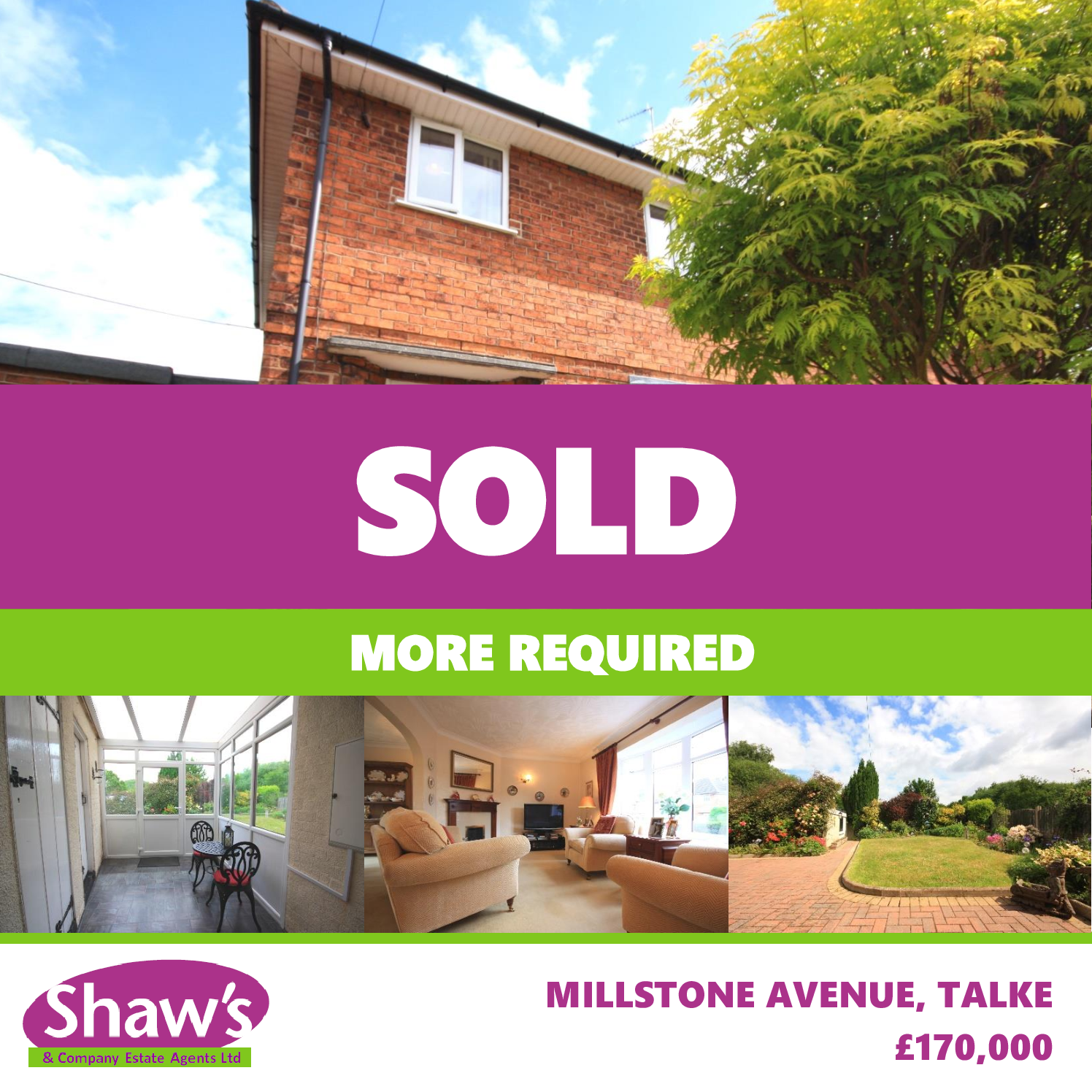 GET SOLD WITH SHAW'S!