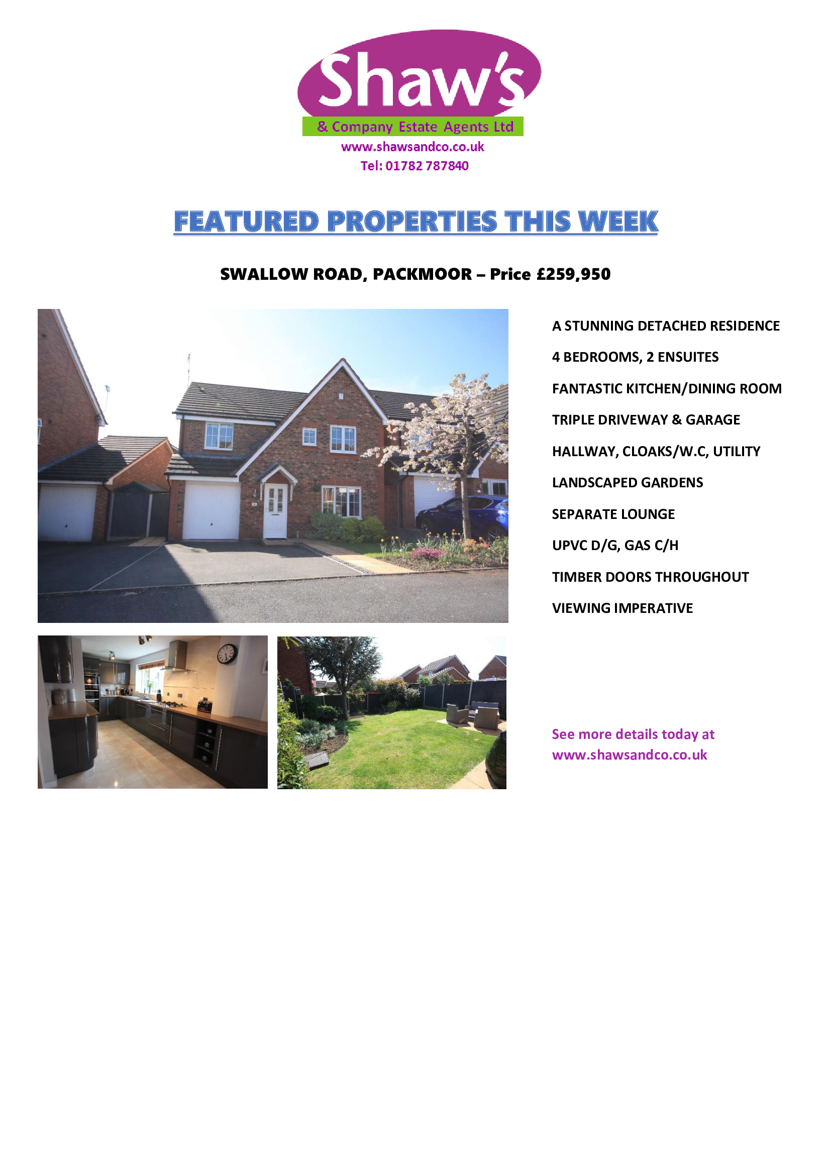 FEATURED PROPERTIES THIS WEEK!