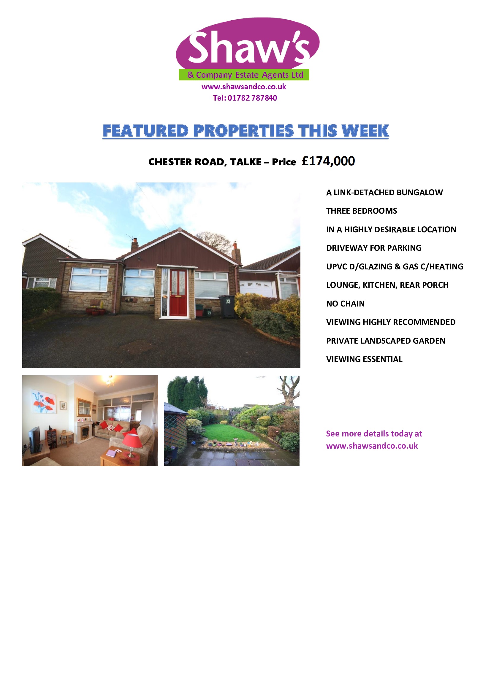 FEATURED PROPERTIES & UPDATE!