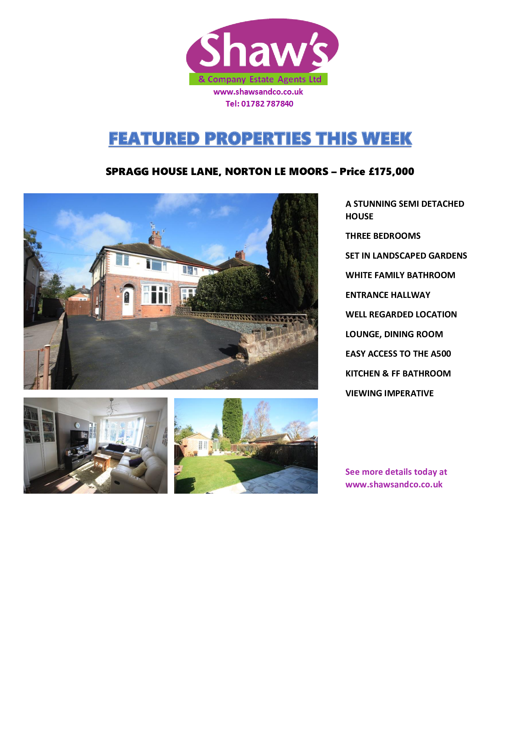 FEATURED PROPERTIES THIS WEEK!