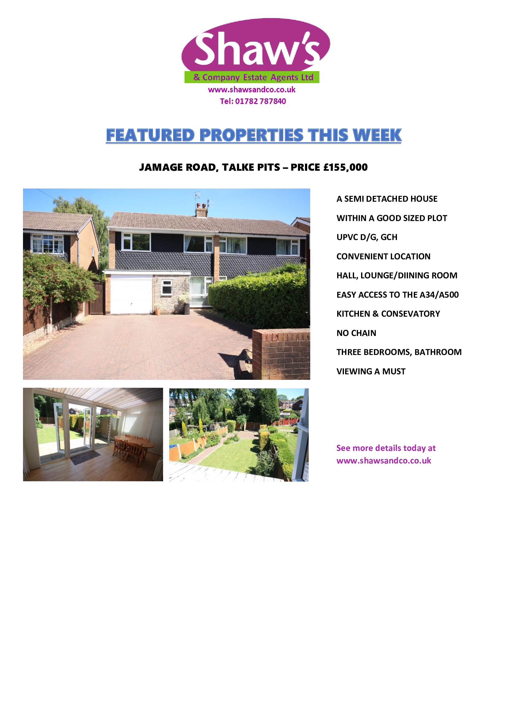 NEW & FEATURED PROPERTIES OF THE WEEK!