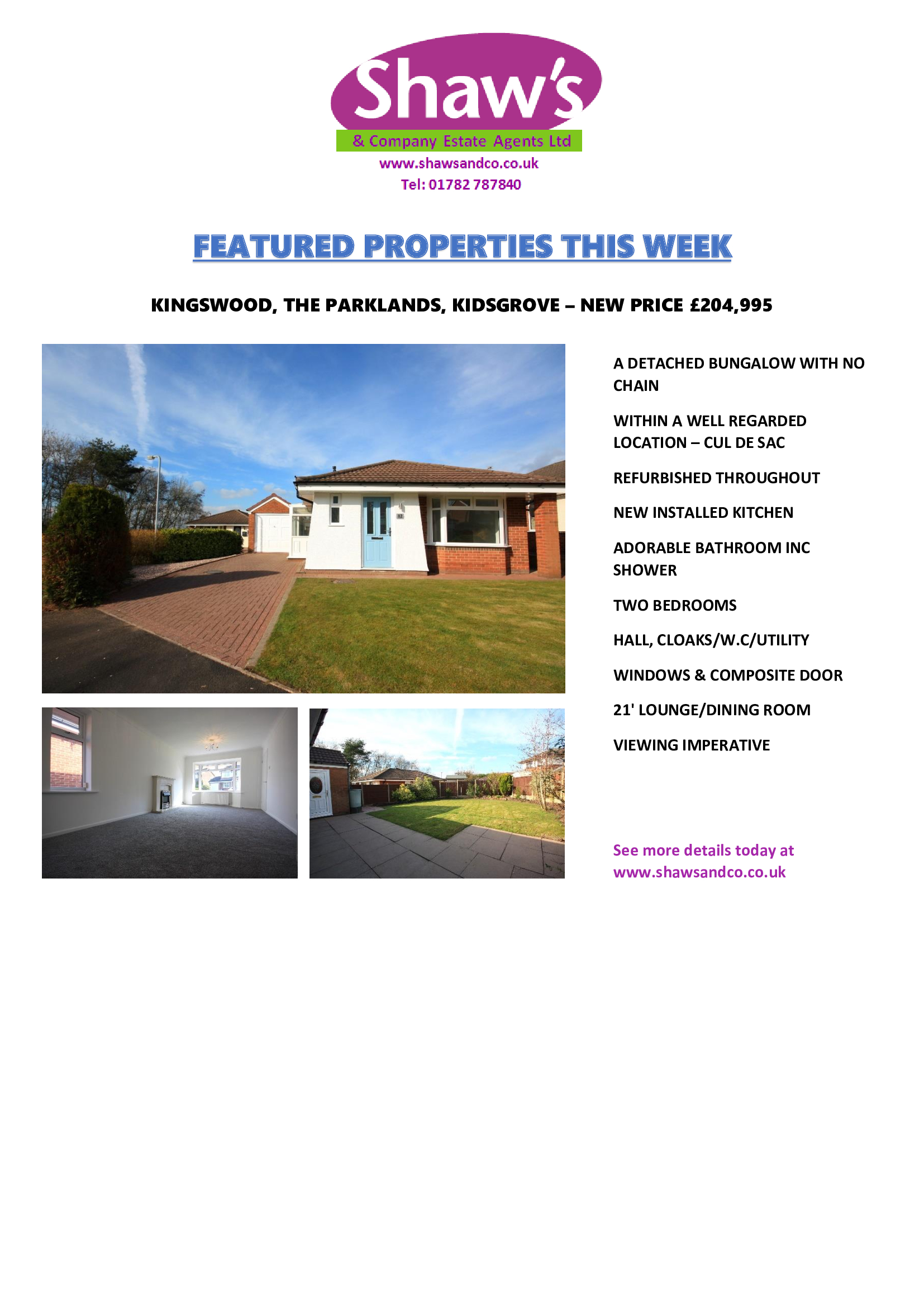 FEATURED PROPERTIES OF THE WEEK!