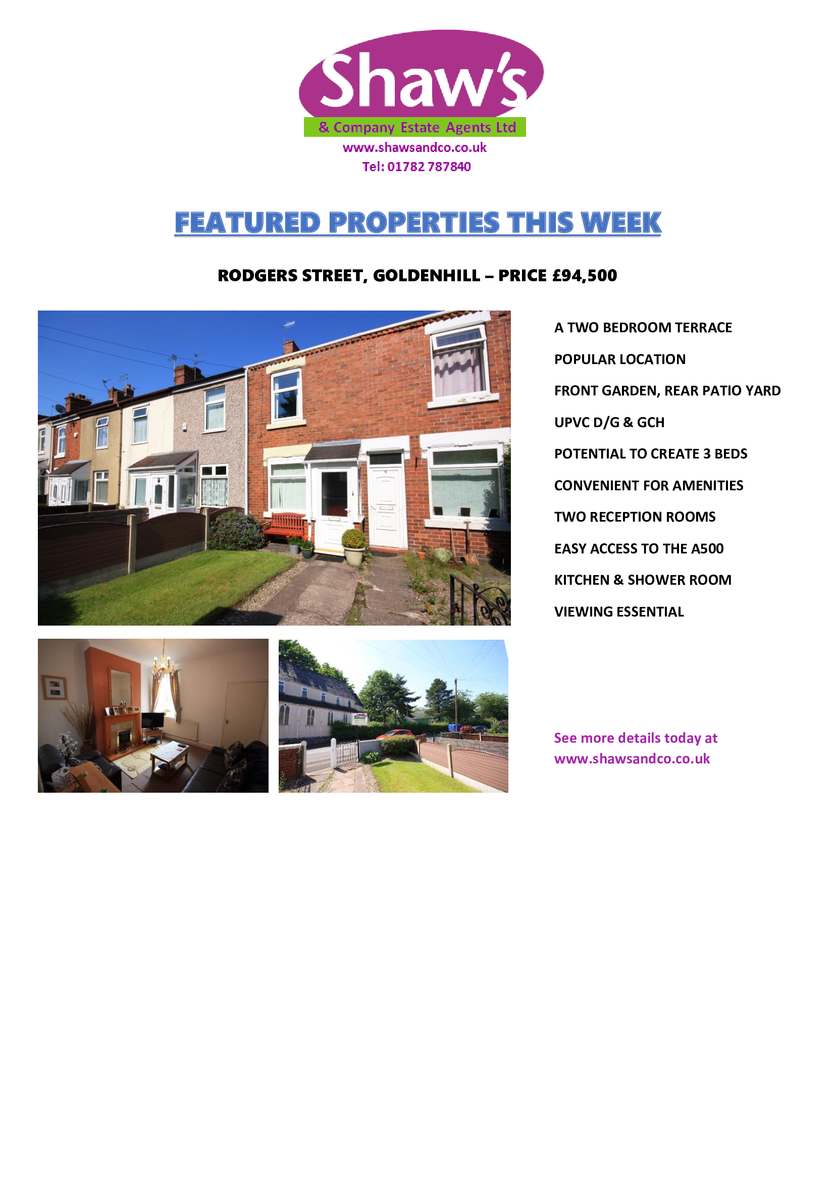 FEATURED PROPERTIES OF THE WEEK!