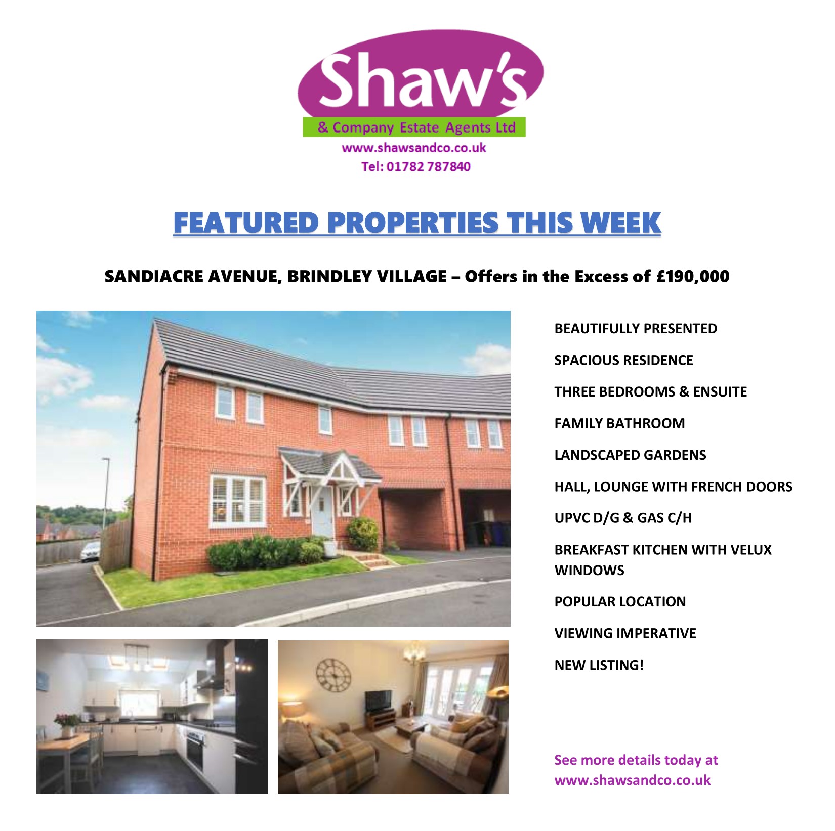 NEW & FEATURED PROPERTIES THIS WEEK!