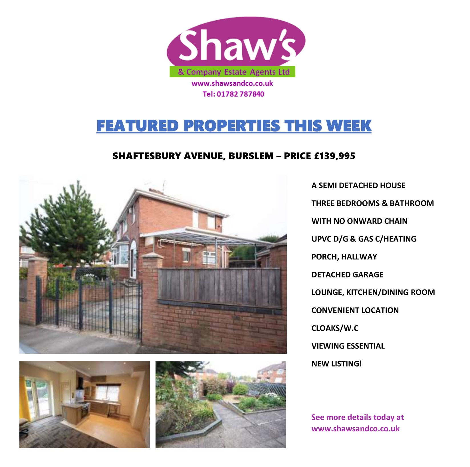 NEW & FEATURED PROPERTIES THIS WEEK!